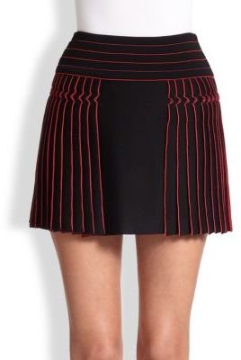 Roberto Cavalli Plisse Knit Mini Skirt