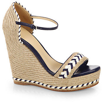Gucci Tiffany Espadrille Wedge Sandals