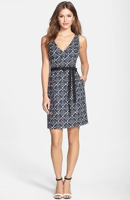 Plenty by Tracy Reese 'Thea' Print Faille Fit & Flare Dress (Regular & Petite)