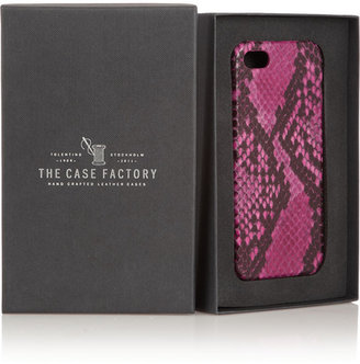 The Case Factory Snake-effect leather iPhone 5 case