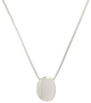 Skagen Silver curved circle necklace