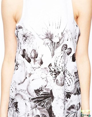 ASOS Swing Vest with Floral Border Print