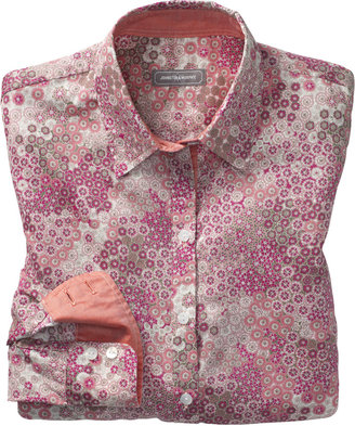 Johnston & Murphy Floral-Print Woven Shirt