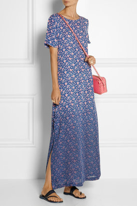 Band Of Outsiders Floral-print silk maxi dress