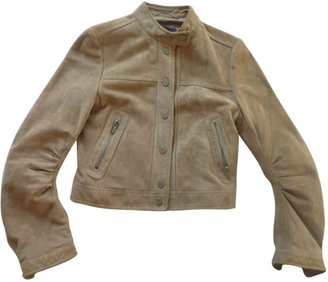 BCBGMAXAZRIA Beige Leather Jacket