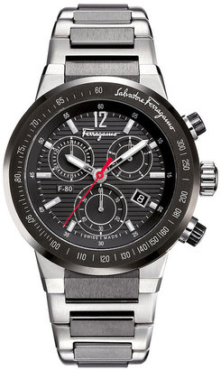 Ferragamo F-80 Chronograph Watch with Bracelet