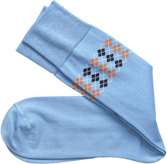 Johnston & Murphy Banded Argyle Socks