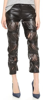 Acne Studios Destroyed Leather Pants