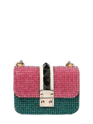 Valentino Small Lock Embellished Leather Bag
