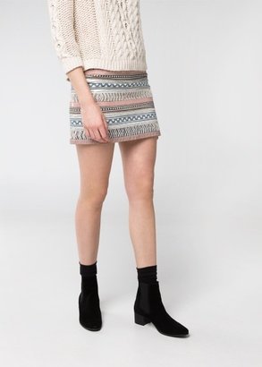 MANGO Outlet Sequin Ethnic Skirt
