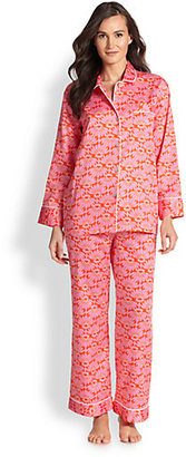 Natori Fleur Printed Cotton Pajama Set