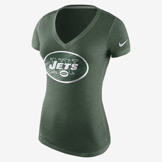 Nike Warm Dri-Blend V-Neck (NFL Jets) Women's T-Shirt