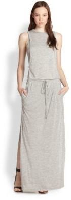 A.L.C. Brook Paneled-Side Jersey Maxi Dress