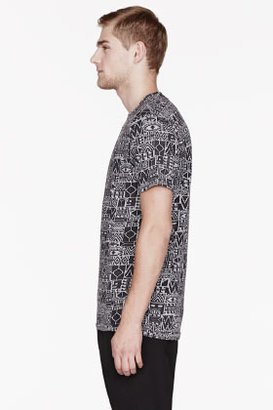 Paul Smith Black & Grey patterned t-shirt
