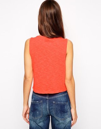 B.young Only Sleeveless Jersey Cropped Top