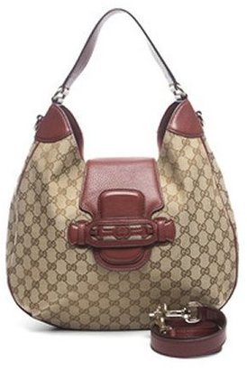 Gucci Pre-Owned Monogram Dressage Medium Hobo Bag
