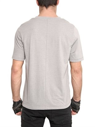 Karl Lagerfeld Paris Cotton Blend Jersey Signature T-Shirt