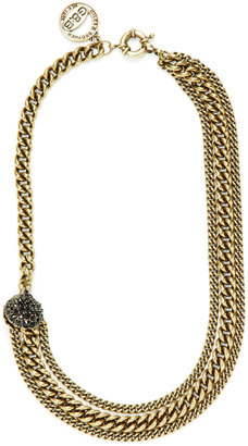 Giles & Brother Crystal Shell Station Necklace