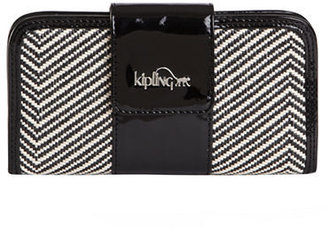 Kipling Basketweave Snap Wallet