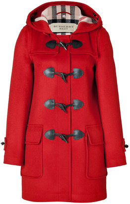 Burberry Wool Minstead Duffle Coat in Military Red - ShopStyle