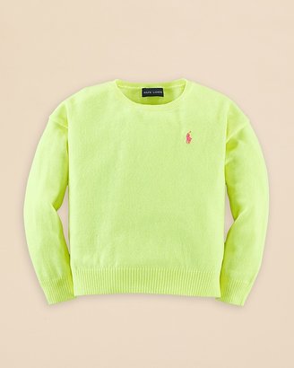 Ralph Lauren Childrenswear Girls' Slouchy Sweater - Sizes 2-6X