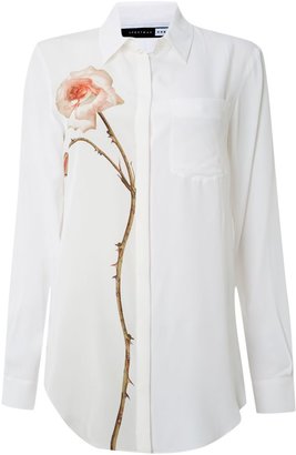 Sportmax Code silk shirt with flower