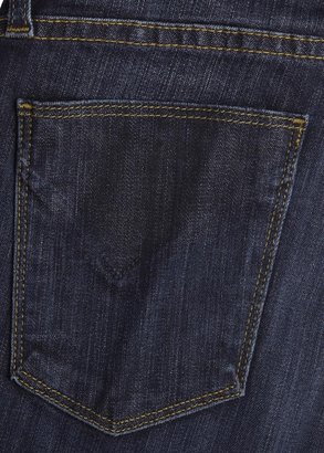 Hudson Blue leather trimmed skinny jeans