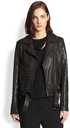 A.L.C. Studded Leather Motorcycle Jacket