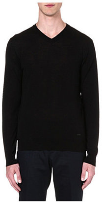 Armani Collezioni Wool v-neck jumper - for Men