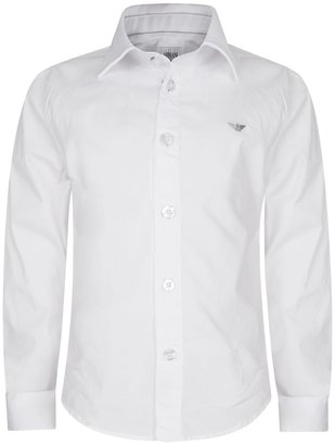 Armani 746 Armani Boys White Cotton Shirt