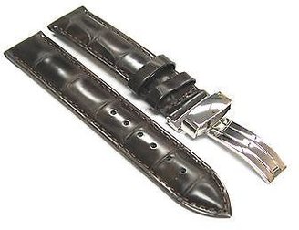 Tag Heuer 19mm Leather Watch Deployment Strap For Dbrn 1a