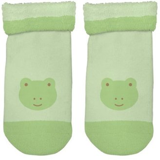 I Play Baby Boy's Organic Plush Frog Socks