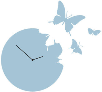 Diamantini Domeniconi Diamantini & Domeniconi Butterfly Clock Blue