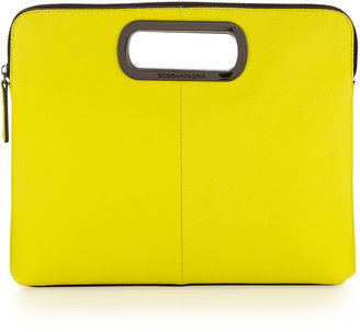 BCBGMAXAZRIA Neon Cut-Out Clutch Bag, Yellow