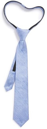 Nordstrom Chevron Silk & Linen Zipper Tie (Big Boys)