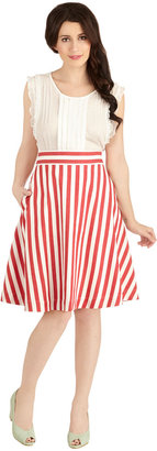 Bea Yuk Mui & Dot Partake in Peppermint Skirt in Stripes
