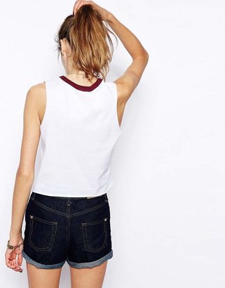 ASOS COLLECTION Tank with Models Suck Print