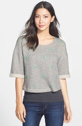 Bellatrix Embellished Crop Sweatshirt