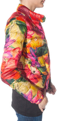 Moncler Lan Floral Printed Quilted Jacket