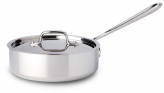All-Clad Stainless Steel 2 Quart Sauté Pan with Lid