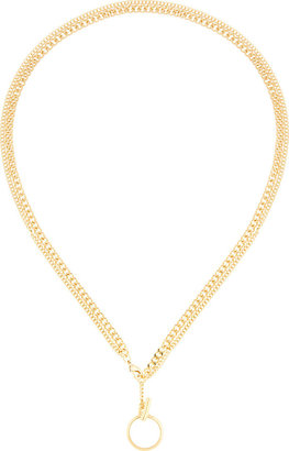 Chloé Gold Double Curb Chain Necklace