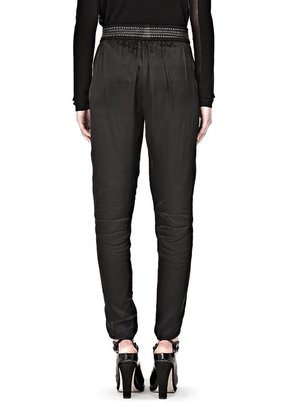 Alexander Wang Track Pant With Leather Waistband