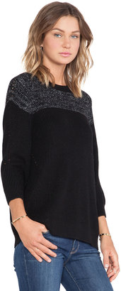 Shae Blocked Ribbed Pullover Sweater