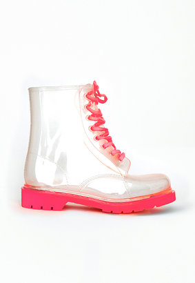 Missguided Up Wellies Hot Pink