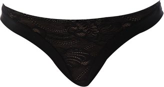 Wonderbra Ultimate Strapless Lace Thong High Rise Women's Thong Black/Skin Large