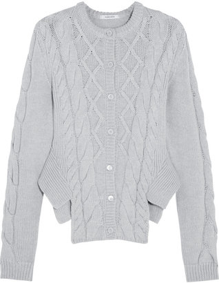 Carven Cable-knit wool cardigan