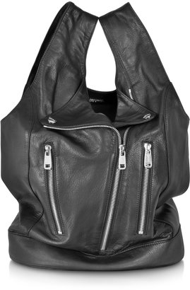 Jean Paul Gaultier Le Perfecto Black Leather Tote Bag