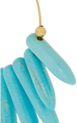 Kenneth Jay Lane Gold-plated resin earrings