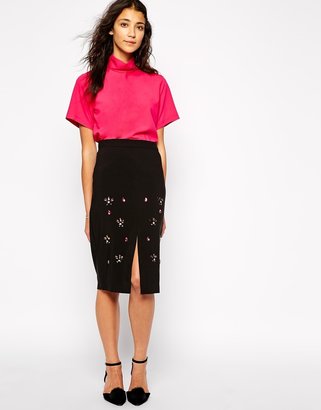 B.young Sister Jane Constellation Skirt With Embellishment
