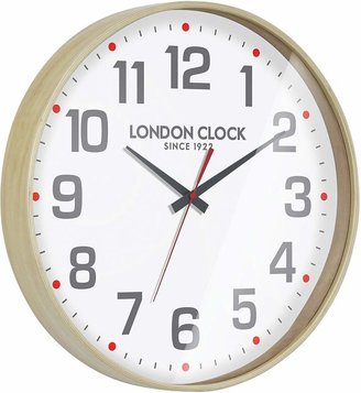 London Clock Company Boho Wooden Wall Clock, 41cm